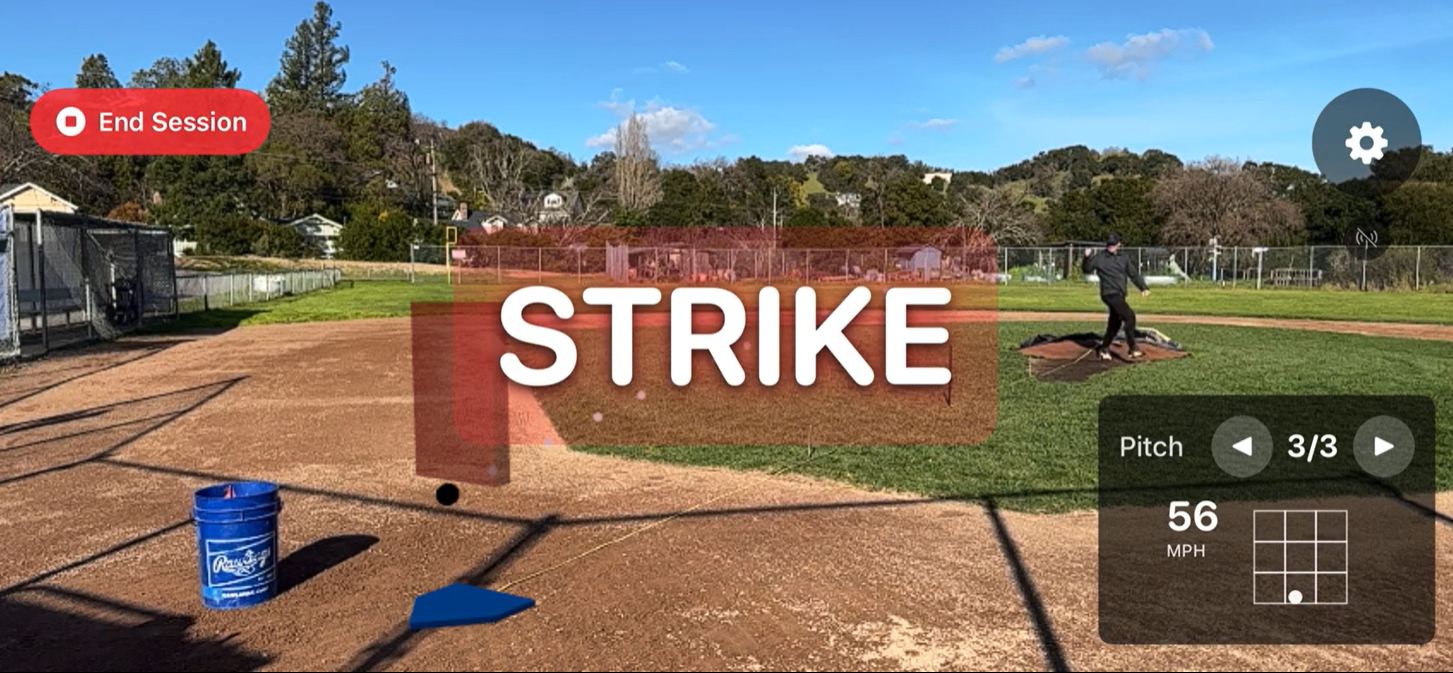 Pitch location on the strike zone