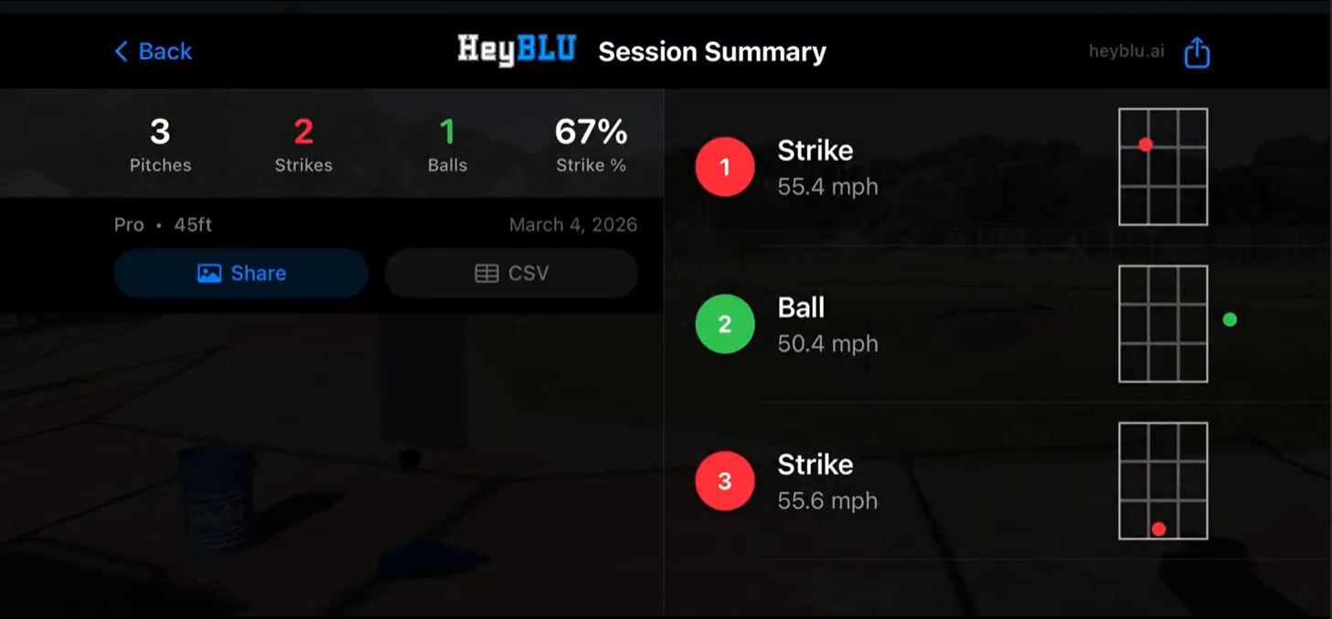 Session summary report